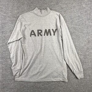 Army Shirt Mens Medium Gray UNICOR Long Sleeve Physical Fitness IPFU Training